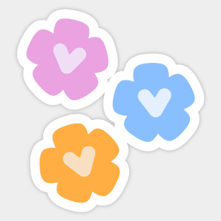 Flowers with Love Sticker